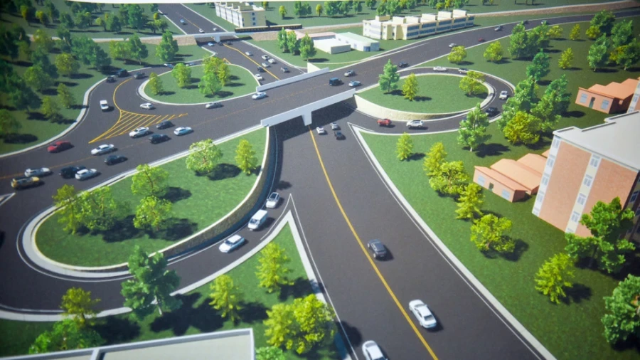 In Osh, elevated bridges and a road will be built with the help of an EBRD loan.