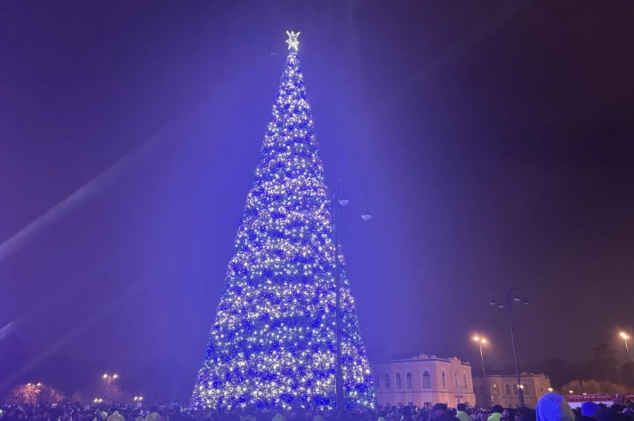 The Christmas Tree in Ala-Too Square Cost Bishkek 2 Million Som.