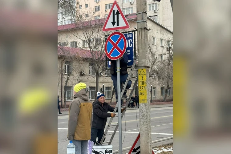 Temporary signs are being removed in Bishkek: Kyivska and Toktogul streets are one-way again