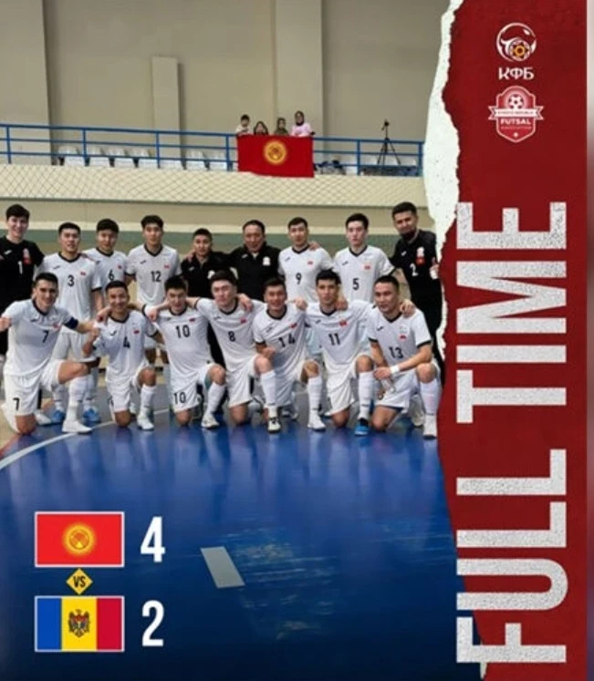 The Kyrgyzstan Futsal Team Achieved a Significant Victory Over Moldova