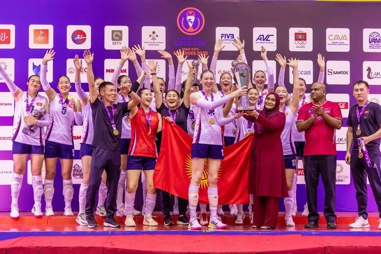 Volleyball players from Kyrgyzstan won the tournament in the Maldives