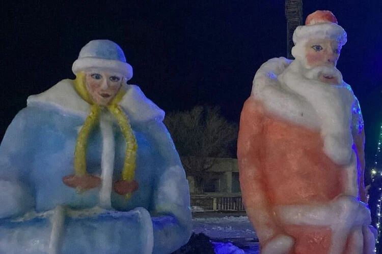 Did Not Understand the Art. Authorities in the Kazakh Stepnogorsk Removed Snow Sculptures