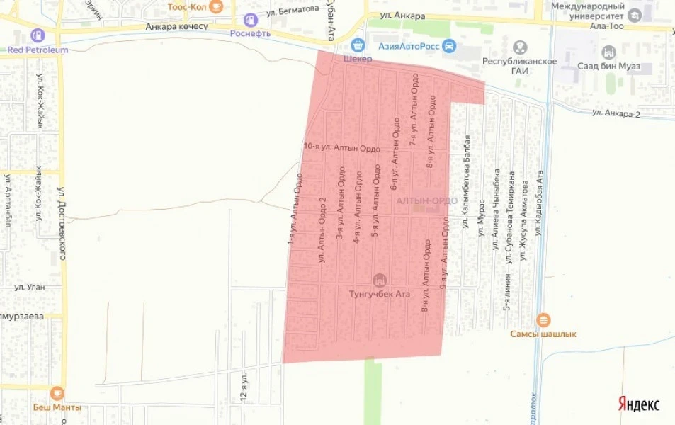 One of the districts of Bishkek will be without cold water all day on December 29 (map)