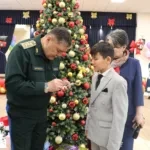 Kamchybek Tashiev visited a specialized boarding school in Bishkek after major repairs