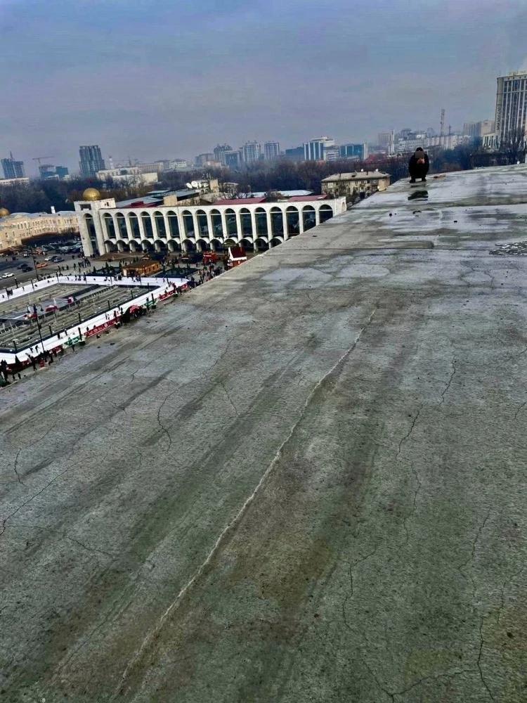 Near Ala-Too Square, a man attempted to take his own life