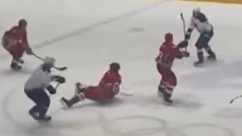 Lukashenko was injured during a hockey match in Minsk