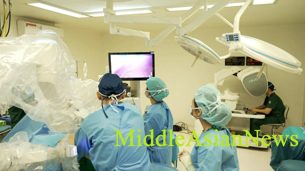 In Ulaanbaatar, the first liver transplant operation in Mongolia was performed using the new version of the Revo-i surgical robot.