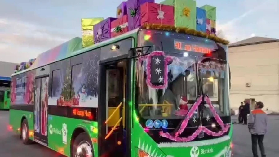 В новогоднюю ночь общественный транспорт в Бишкеке будет работать до 3 часов ночи
