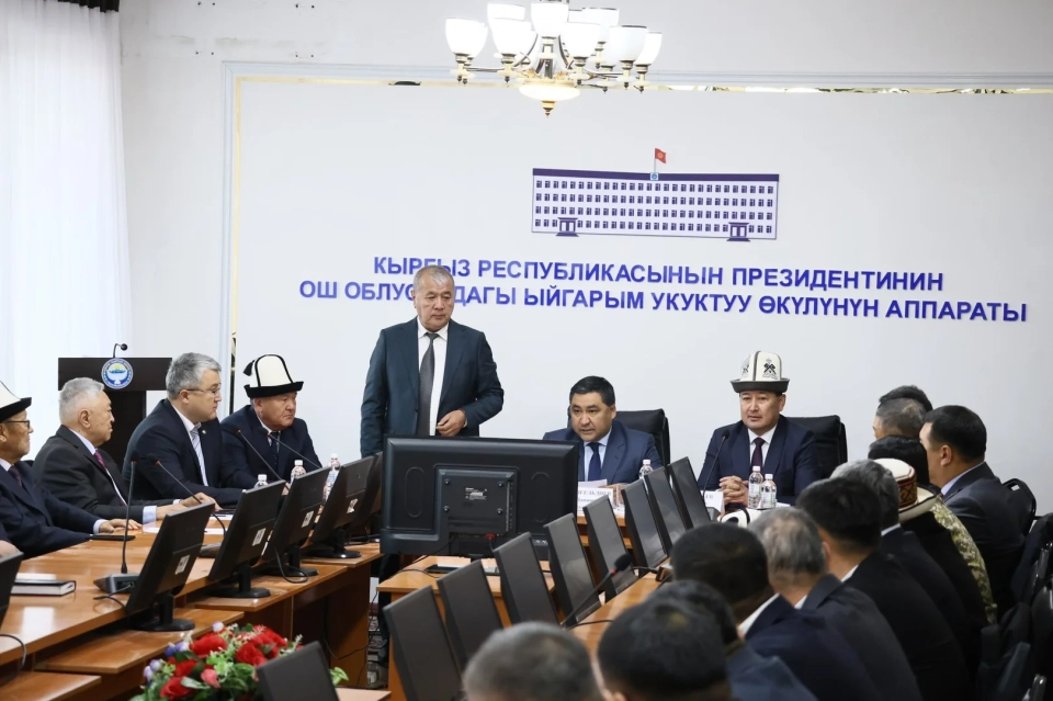 The new representative of the Osh region was introduced to the team.