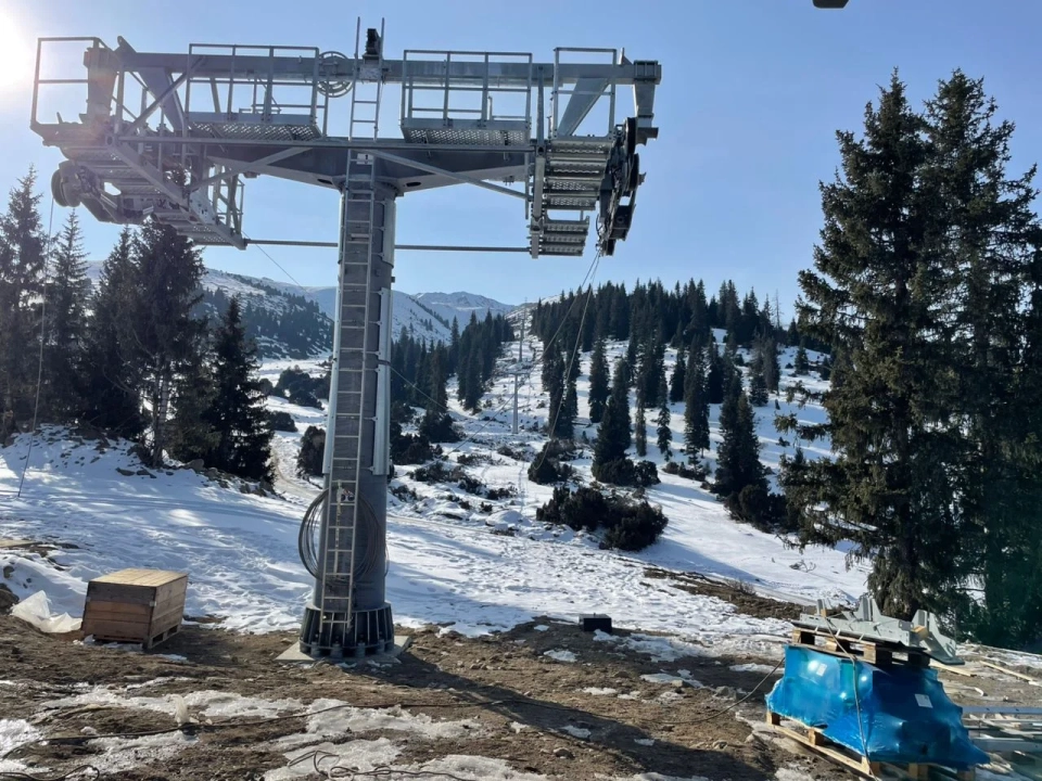 In the village of Zhyrgalan, the quality of the cable car concrete was checked