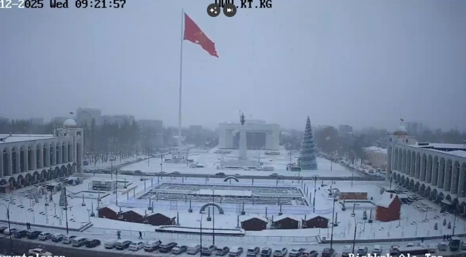 In the country, snowfalls have "hit": Bishkek is buried, it’s raining in Osh, and it’s clear at Issyk-Kul.