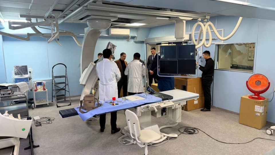 The angiographic machine at the Osh hospital will be repaired and put into operation.
