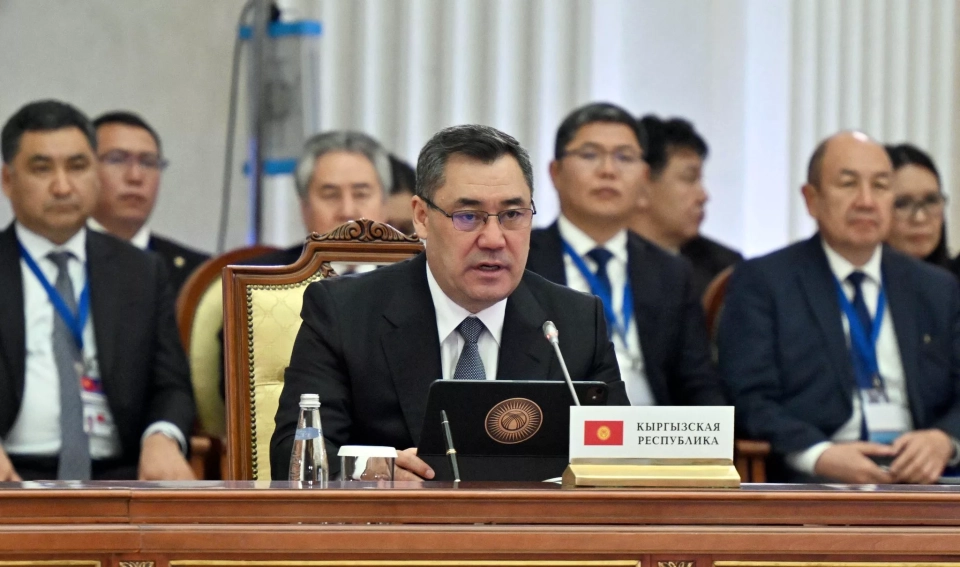 Sadyr Japarov spoke at the meeting of the Supreme Eurasian Economic Council in Saint Petersburg