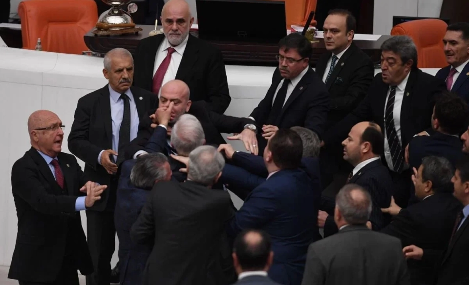 Turkish Deputies Fought During Budget Meeting