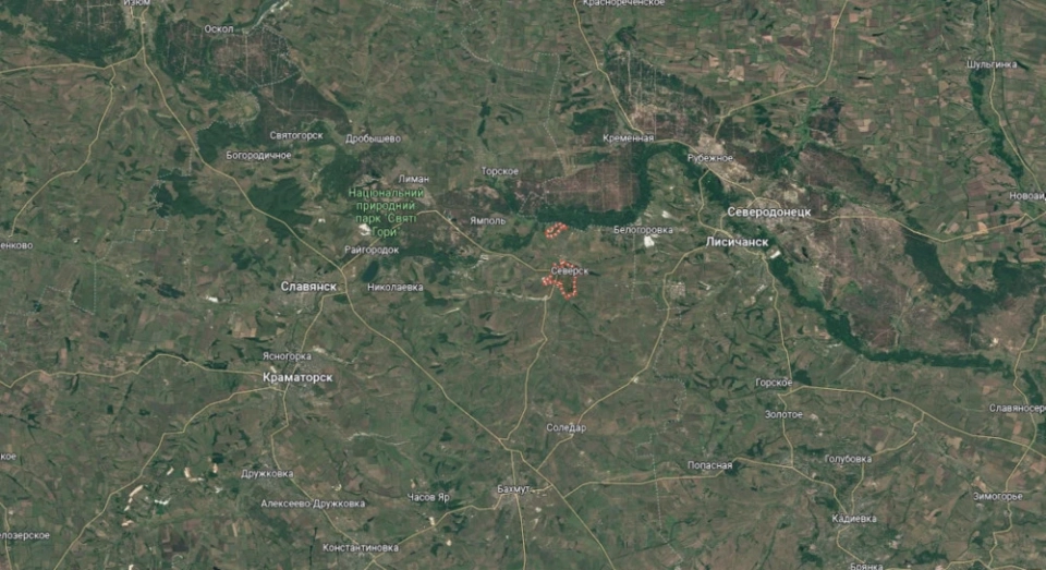 ВСУ Северск шаарынан артка чегингенин маалымдады