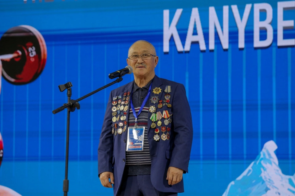 An international weightlifting tournament is taking place in Bishkek