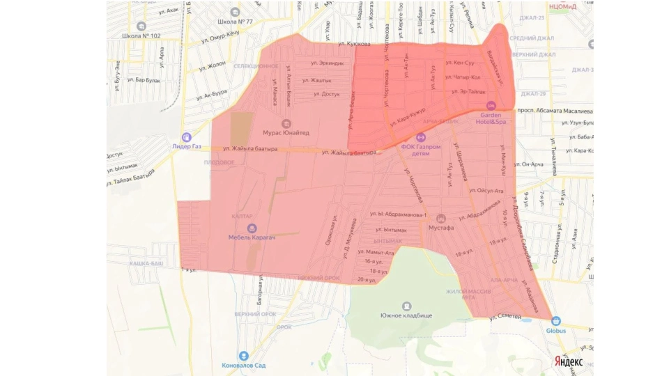 In part of Bishkek, there will be no cold water all day