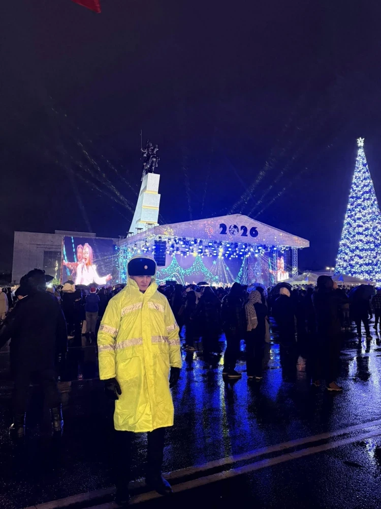 New Year's Eve in Bishkek was calm and uneventful