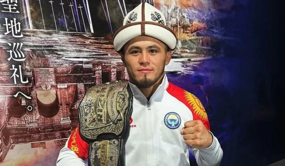 Kyrgyz fighter Rajabali Shaidullaev won the title fight in Japan