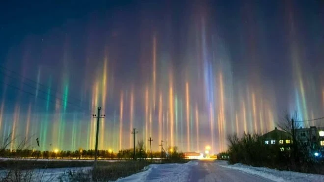 An unusual natural phenomenon was observed near St. Petersburg