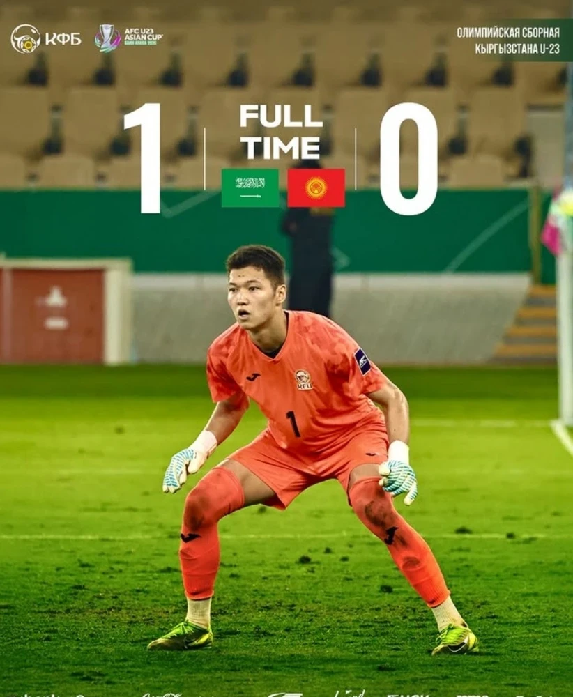 The Kyrgyzstan U-21 National Team Lost to Saudi Arabia at the Asian Cup