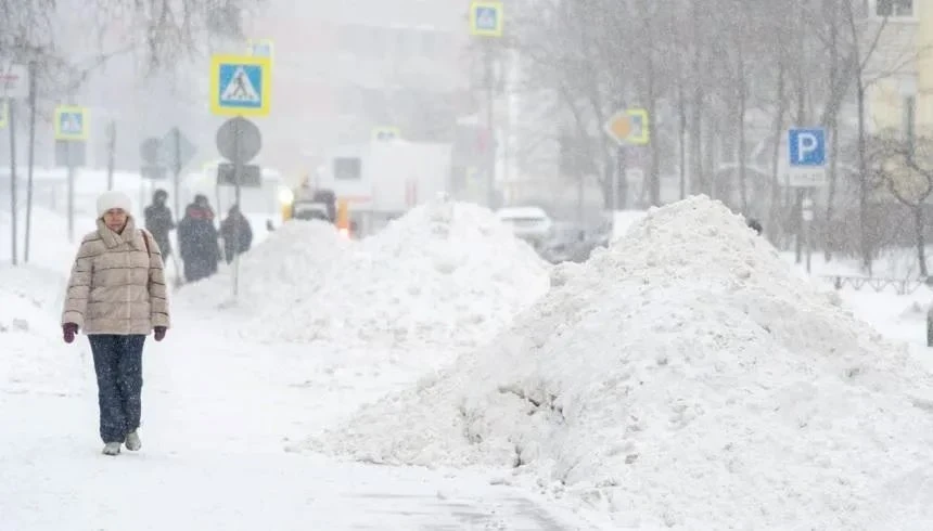 Record snowfall in Moscow over the last 50 years
