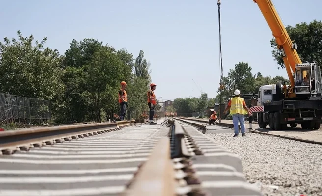 Bishkek Master Plan 2050. A tram line is planned to be constructed from Microdistrict 12 to the city center and Osh Market.