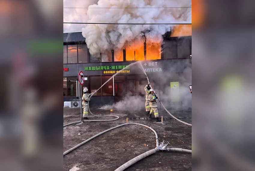 A fire occurred at the "Choluk Ata" market in Naryn