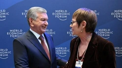 Давосдо Мирзиёев айрым өлкөлөрдүн лидерлери жана ири инвесторлор менен сүйлөшүүлөрдү өткөрдү