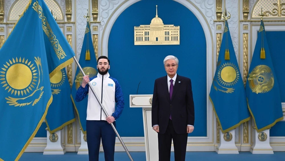 Tokayev encouraged Kazakhstan's Olympians before the Games in Italy and presented the state flag