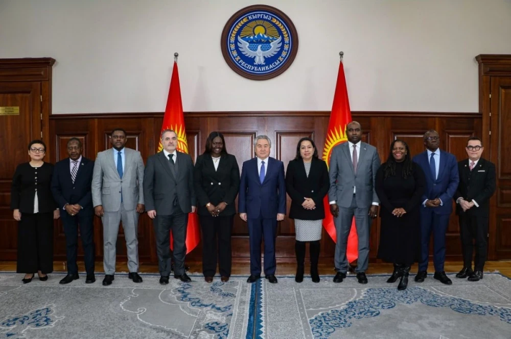 The Foreign Minister of the Kyrgyz Republic met with the ambassadors of nine countries to the UN