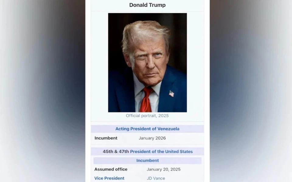 Trump called himself the "acting president of Venezuela"
