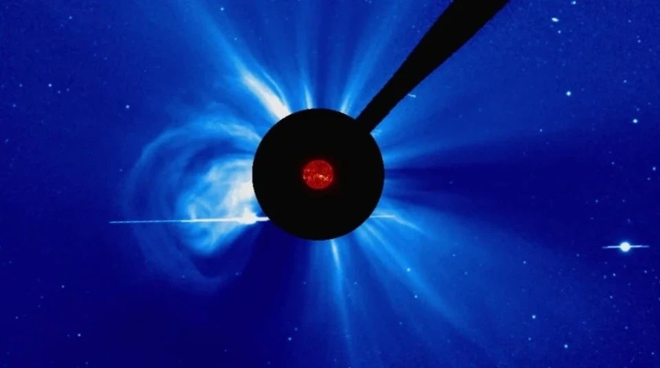 A Strong Eruption Occurred on the Sun
