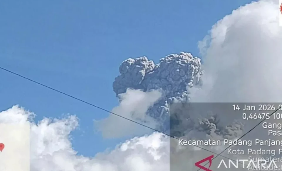 Volcano Merapi Erupted in Indonesia