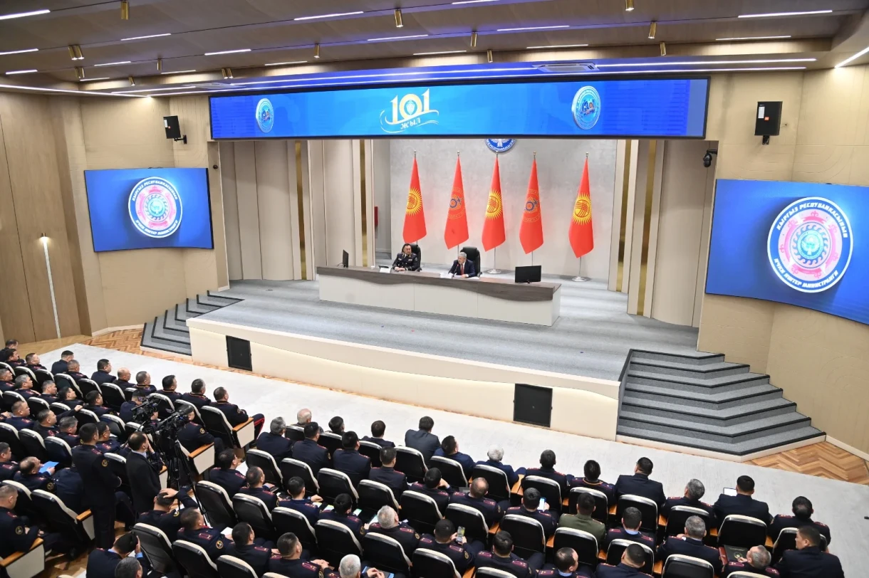 Ички иштер министрлигинде 2025-жылдагы ишмердүүлүктүн жыйынтыгы боюнча коллегия өтүүдө