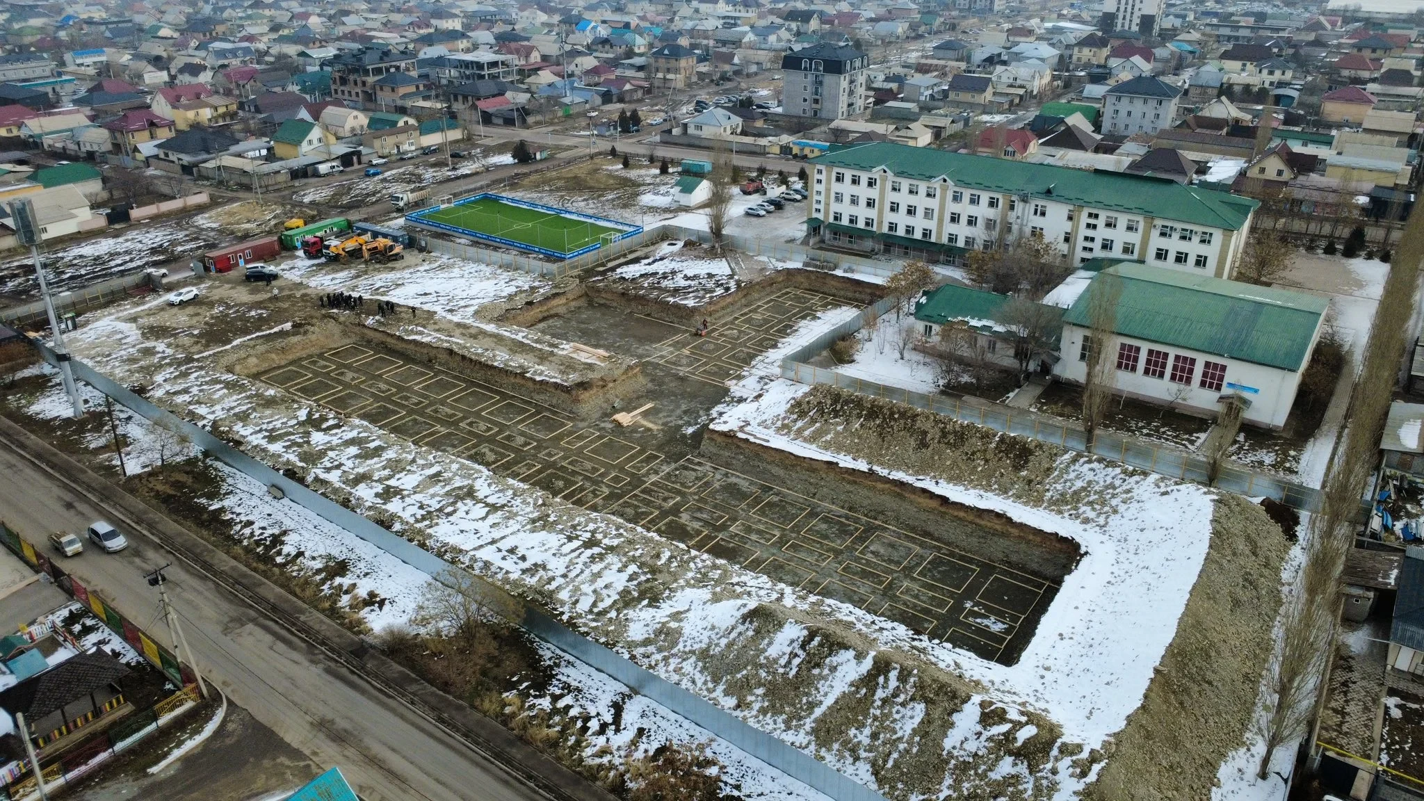 Construction of a new building for school No. 91 has begun in the residential area "Kara-Zhyjach"