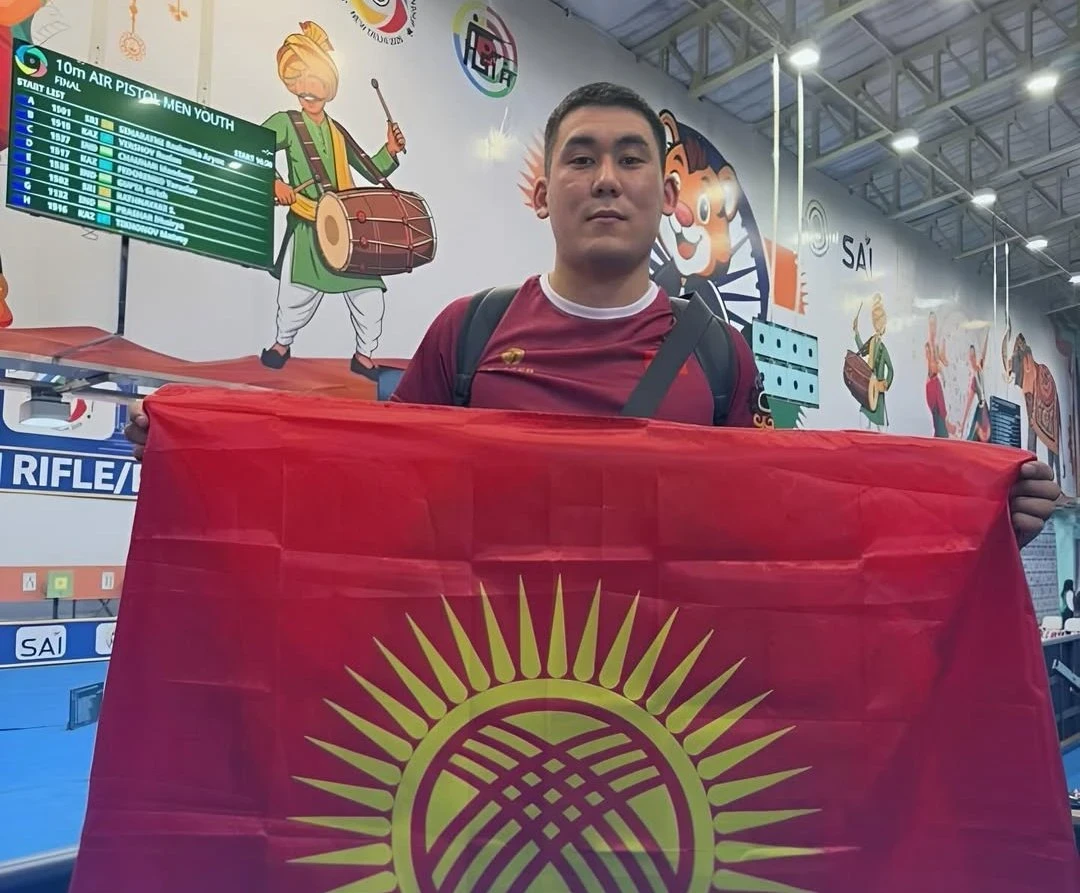 Kyrgyzstani Imandos Bektenov Wins Silver at the Asian Shooting Championship