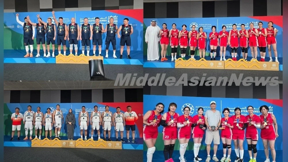 Mongolian volleyball and basketball masters won gold, silver, and bronze medals in Abu Dhabi