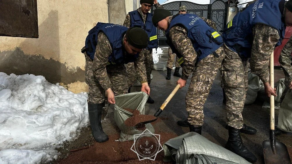In Taraz, preparations are being made for floods after the snowfall