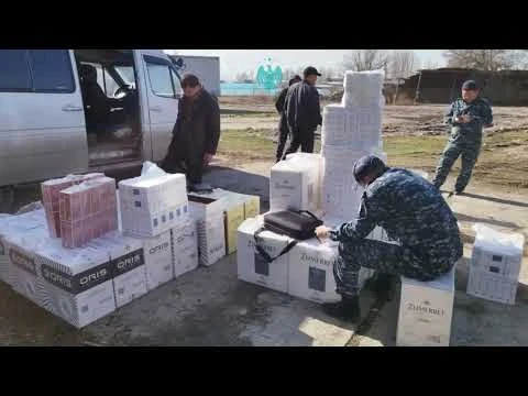 Tax authorities intercepted the transportation of counterfeit cigarettes in the Issyk-Ata district