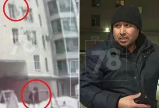 Санкт-Петербургде Өзбекстандан келген тазалагыч алты жашар баланы куткарды