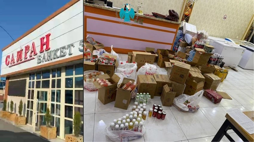 Налогчылар Бишкектеги соода жайларынан контрафакттык алкоголь жана ичимдиктерди тартып алышты