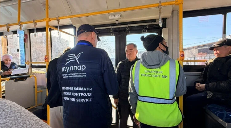 Автобуска төлөм кылбаган бишкектиктер 1 миң сомго айыпталат