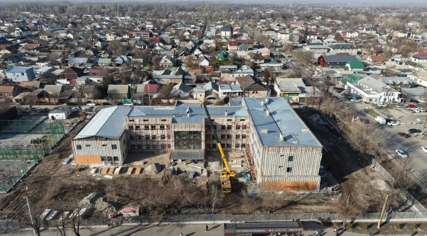 Бишкектеги №23 мектеп нөлдөн курулууда. Азыр ал кандай көрүнөт