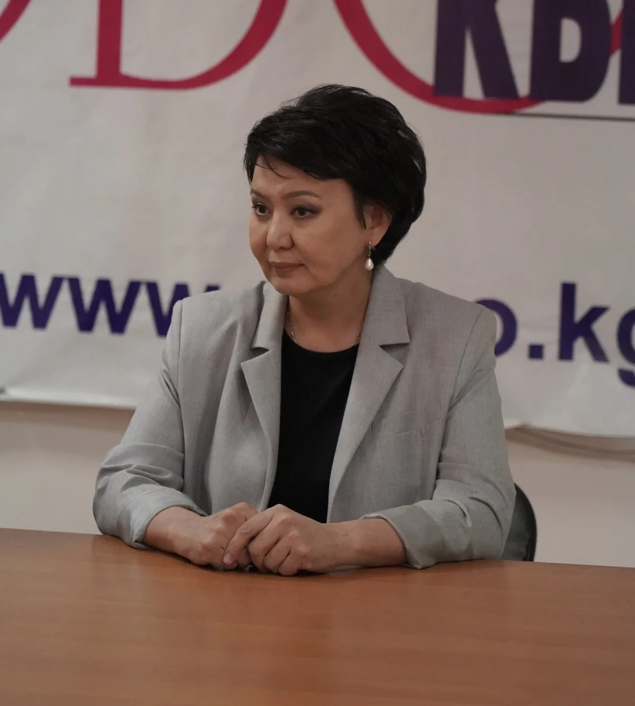 Galina Bayterek Introduced to the Team of "Kyrgyz Tuusu"