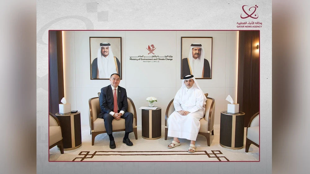 Министр окружающей среды и изменения климата Катара встретился с послом Монголии