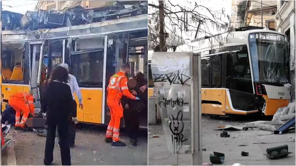 В Милане с рельсов сошел трамвай. Погибли два человека, около 40 пострадали