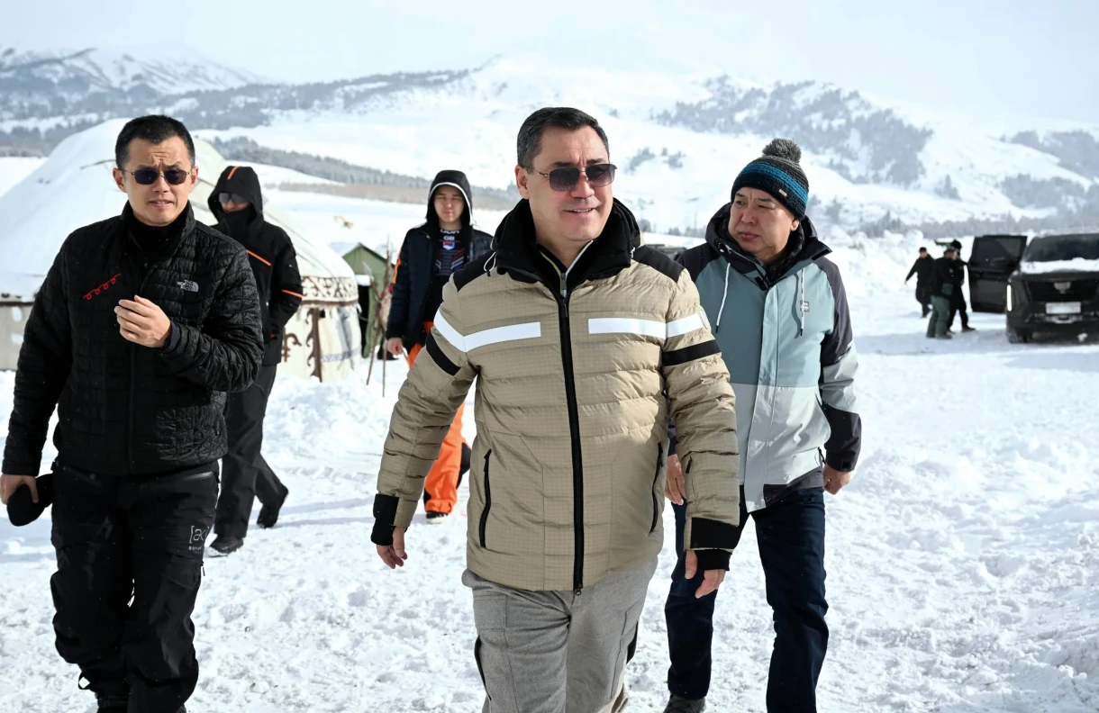 Sadyr Japarov and Binance Founder Changpeng Zhao Visit Jyrgalan