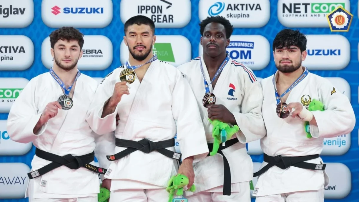 Erlan Sherov won gold at the European Judo Cup in Slovenia