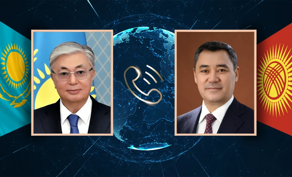 A telephone conversation took place between the presidents of Kyrgyzstan and Kazakhstan